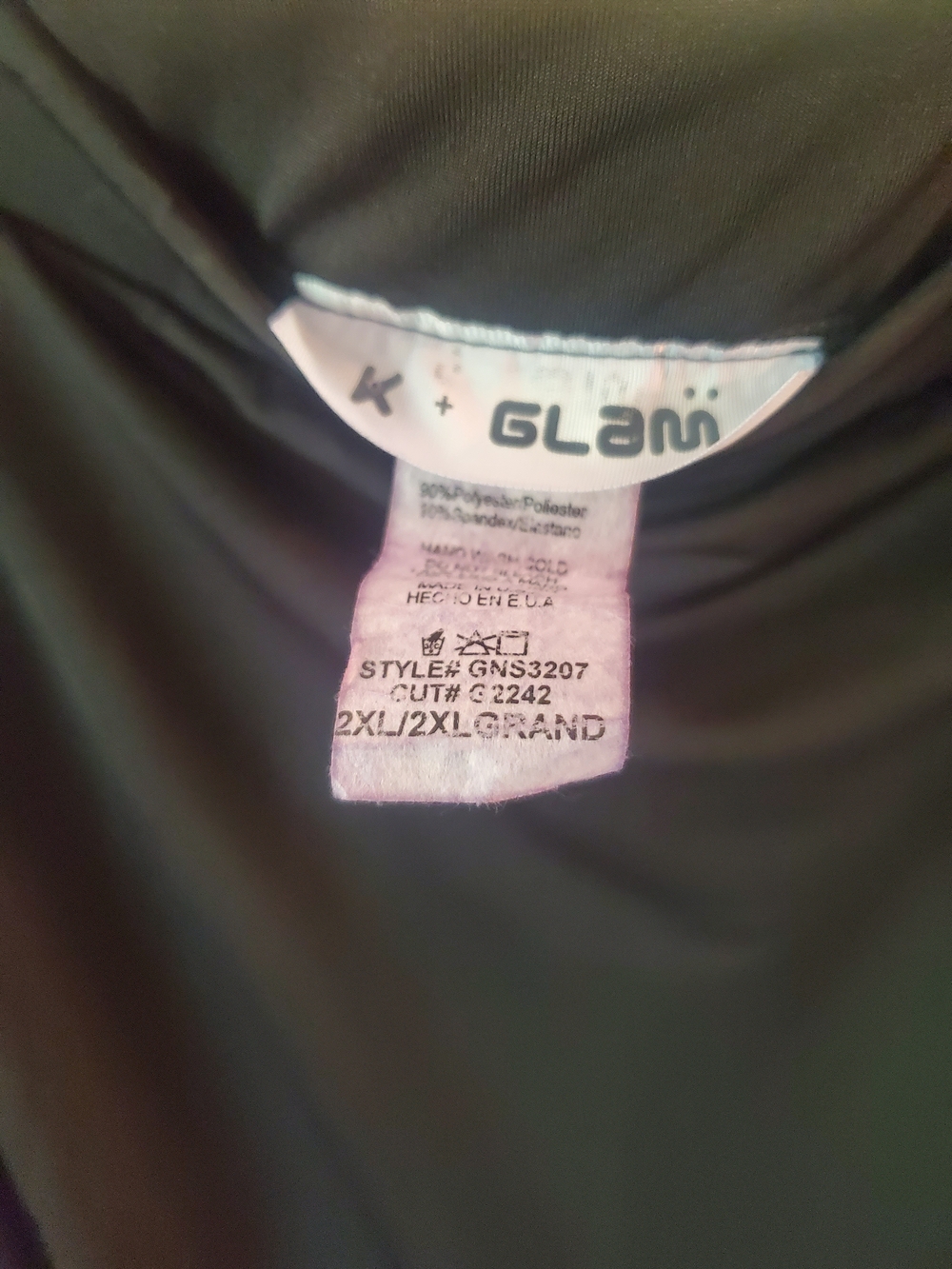K Glam Lightweight Black Ruffle Maxi Skirt 2x - Picture 5 of 5